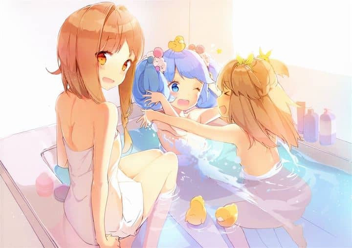 Girl taking a bath Hentai images&pics gallery 15