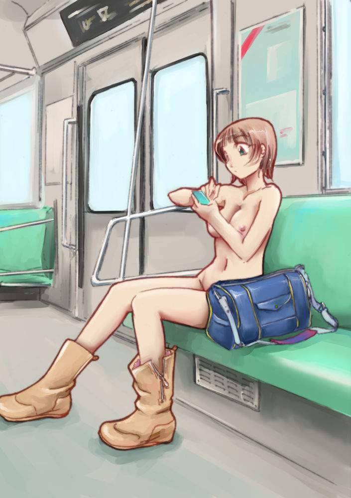 野外露出で変態プレイしてる女の子のエロ画像 58