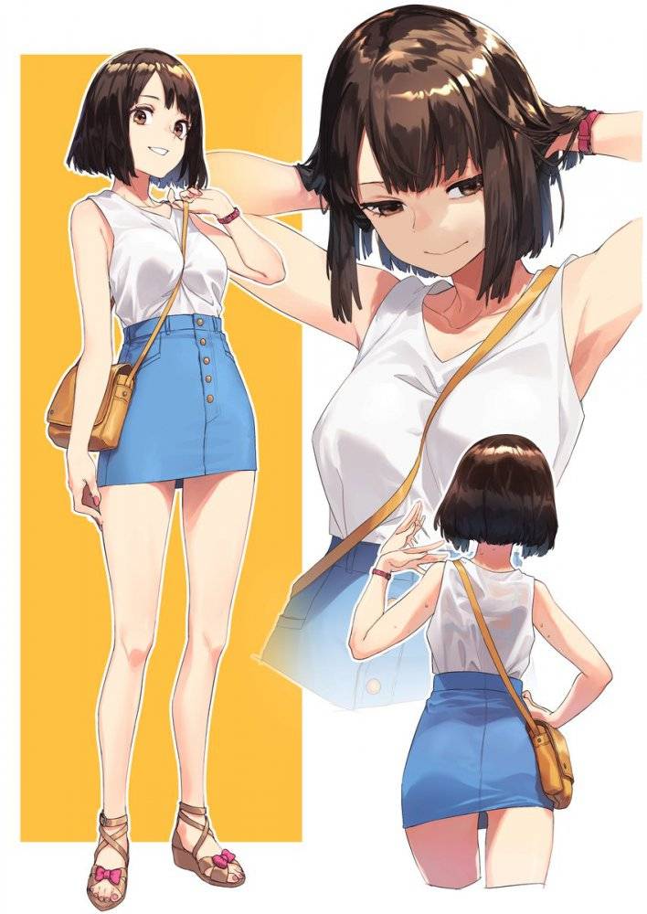 ショートヘアの女の子のエッチな画像でしか抜けません 42