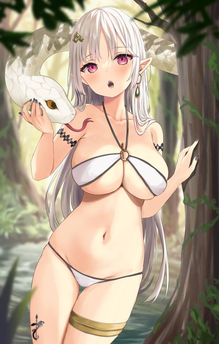 silver-haired-white-haired-girl Hentai images&pics gallery 114