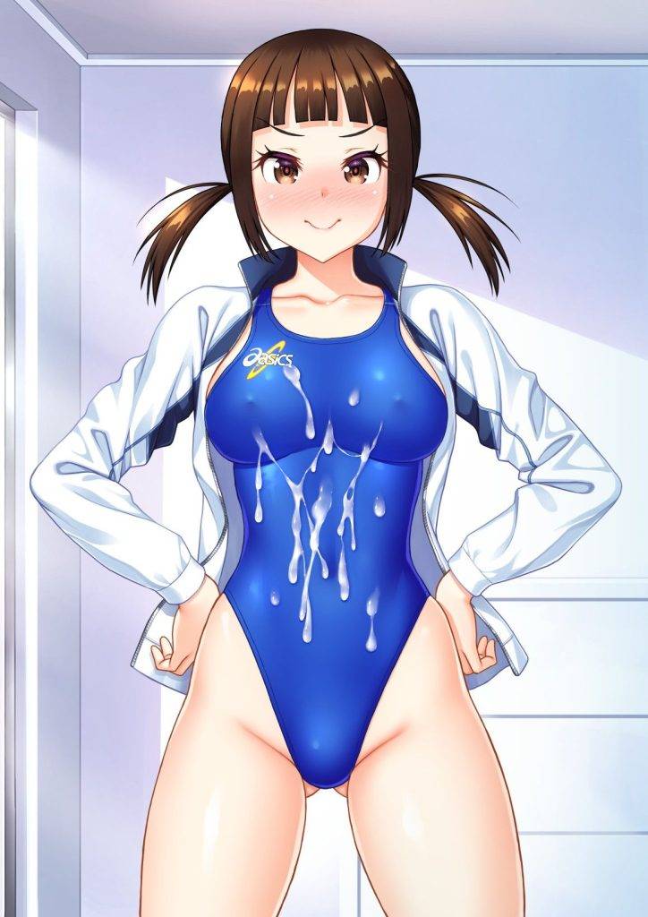 ピタピタの競泳水着でエッチしてるエロ画像ください！ 57