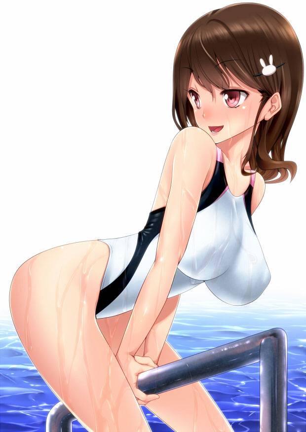 ピタピタの競泳水着でエッチしてるエロ画像ください！ 66