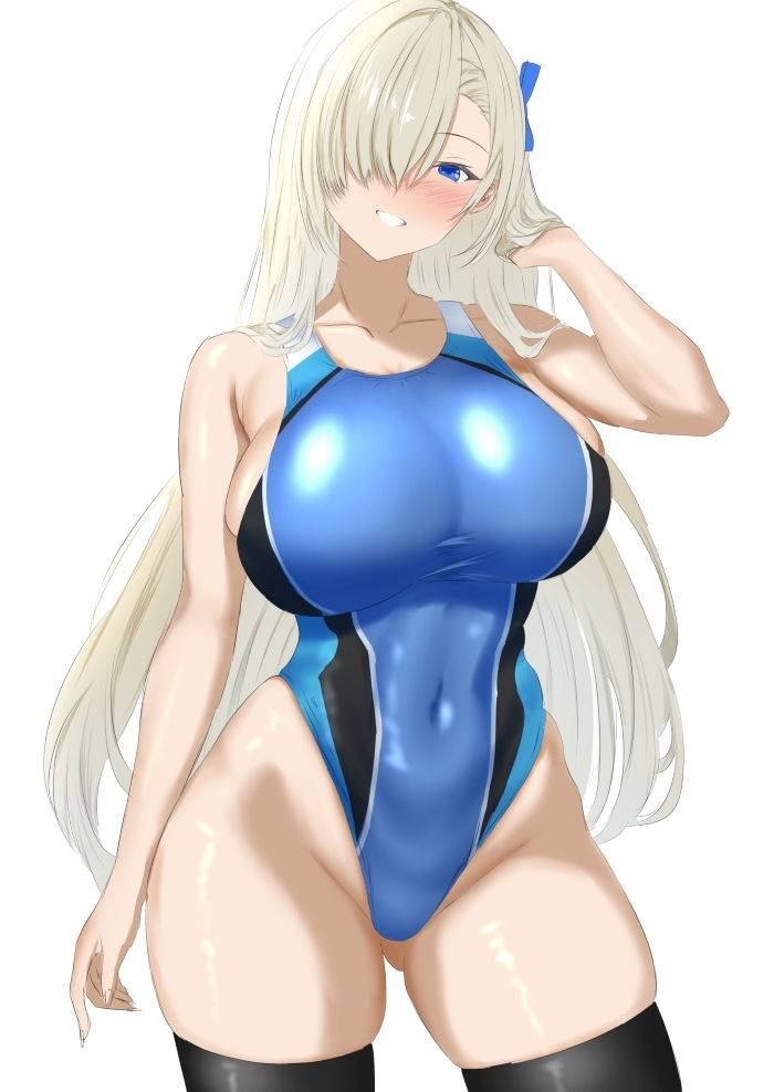 ピタピタの競泳水着でエッチしてるエロ画像ください！ 77